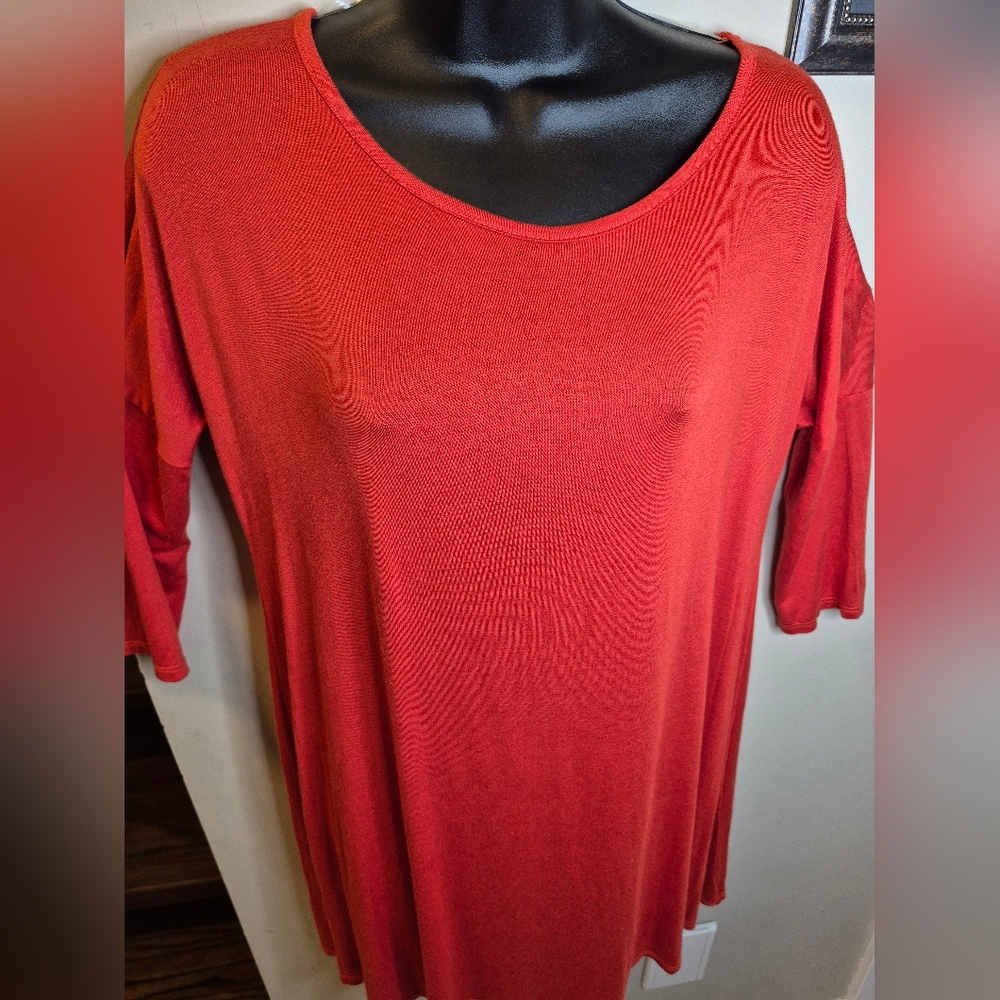 Brenda's Elegant Red Women's Top